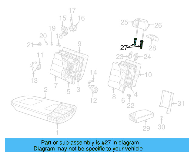 Headrest Guide 1J0-881-920-F-U71 - View 50
