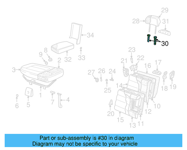 Headrest Guide 1J0-881-920-E-U71 - View 14