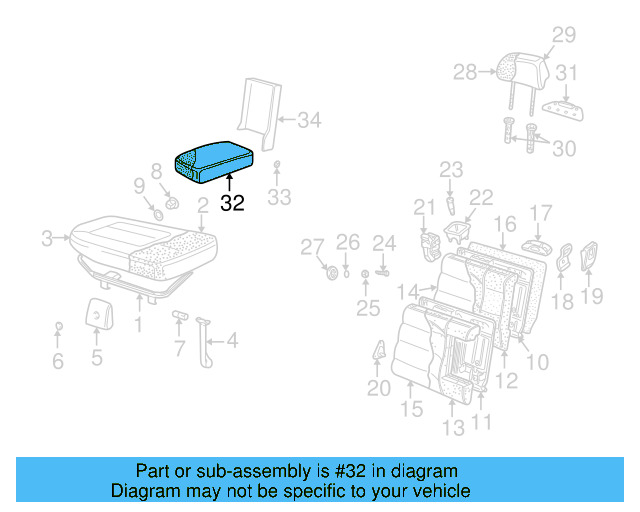 Armrest Assembly 3B0-885-081-BC-8AM
