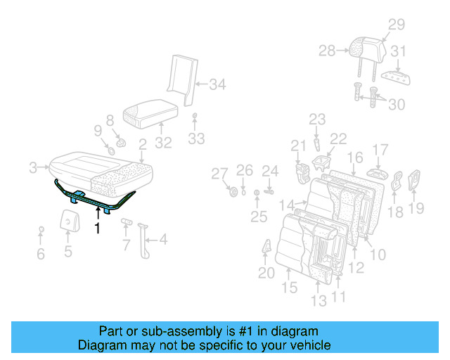 Seat Back Frame 3B9-885-502-M