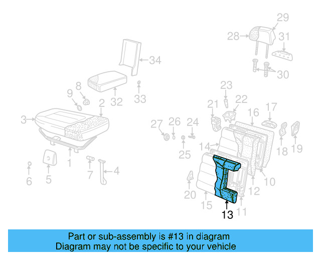 Headrest Guide 1J0-881-920-E-U71 - View 19