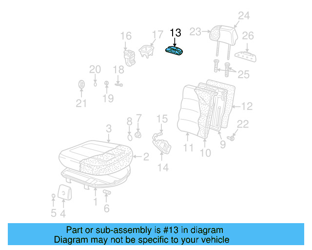 Headrest Guide 1J0-881-920-F-U71 - View 9