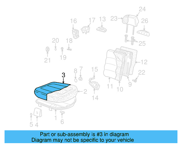 Seat Back Cover 3B0-881-805-PH-LGN - View 9