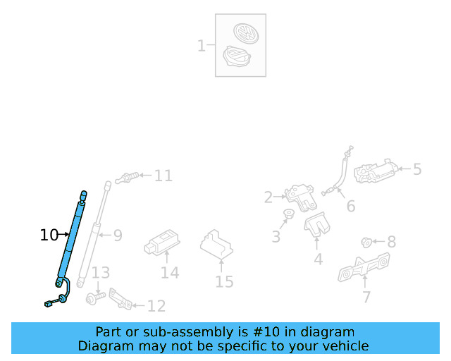 Trunk Lid Pull Down Motor 3G8-827-851-F