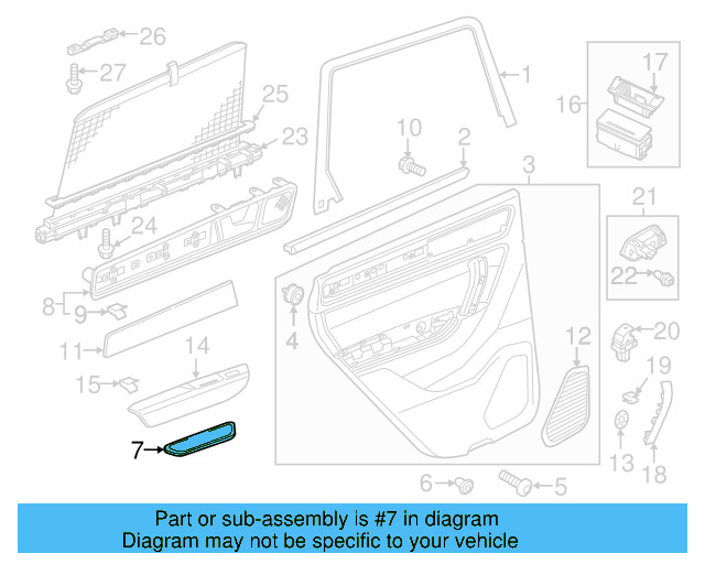Glove Box Lamp 7L0-947-415 - View 82
