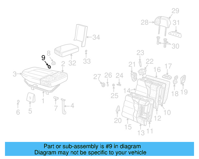 Seat Back Panel 3B5-885-754-8JS - View 15