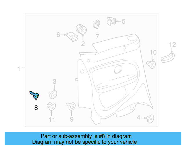 Fender Liner Extension Screw N-103-546-02 - View 98