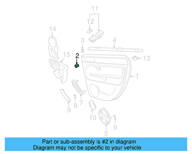 Door Trim Panel Clip 3B0-868-243 - View 11