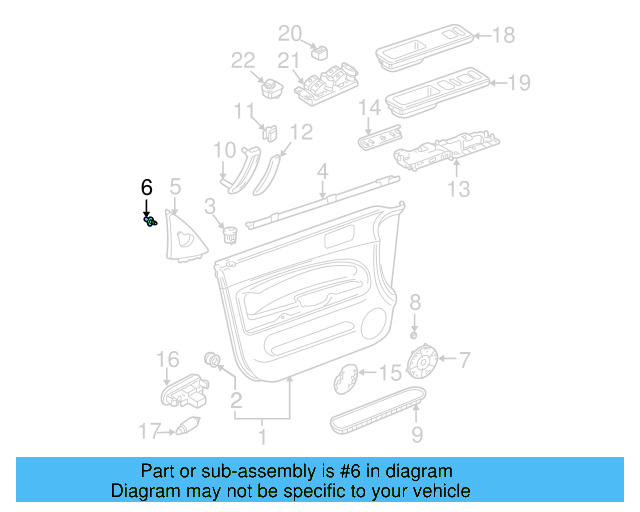 Corner Trim Clip 3B0-837-732 - View 2