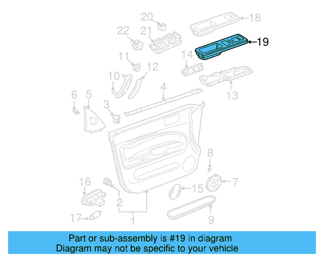 Switch Bezel 3B1-867-171-F-FEQ - View 9