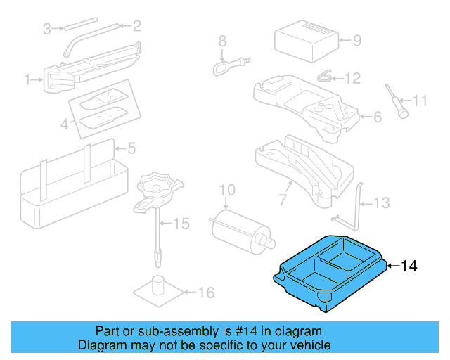 Storage Compartment 7P6-012-112-E - View 3