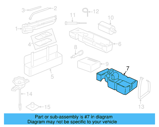 Interior Quarter Panel Trim Panel Storage Compartment 7P0-012-112-J - View 3