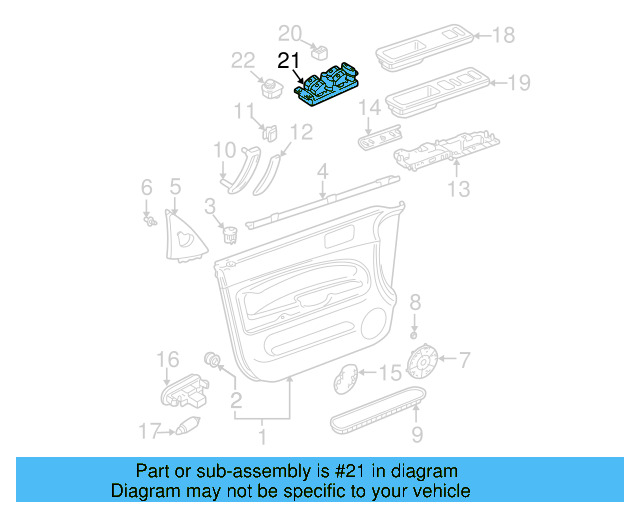 Window Switch 1J4-959-857-D - View 20