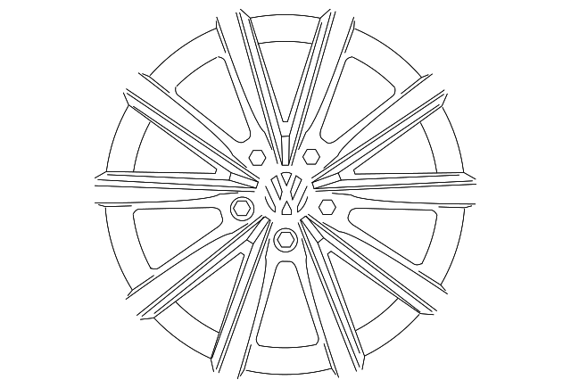 Wheel, Alloy 5N0-601-025-R-8Z8 - View 2