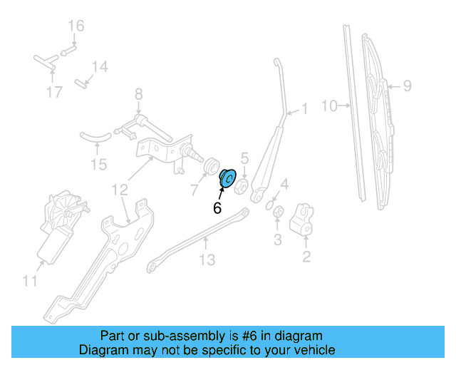 Wiper Arm Washer N-011-558-13 - View 5
