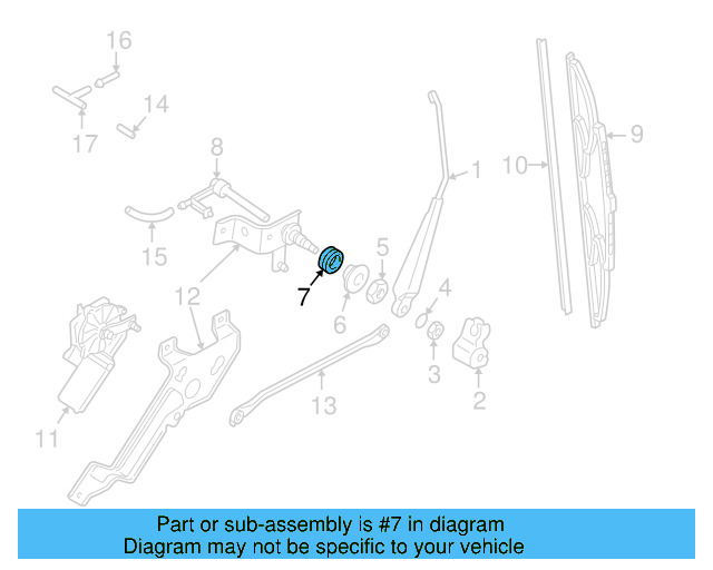 Wiper Arm Grommet N-904-655-01