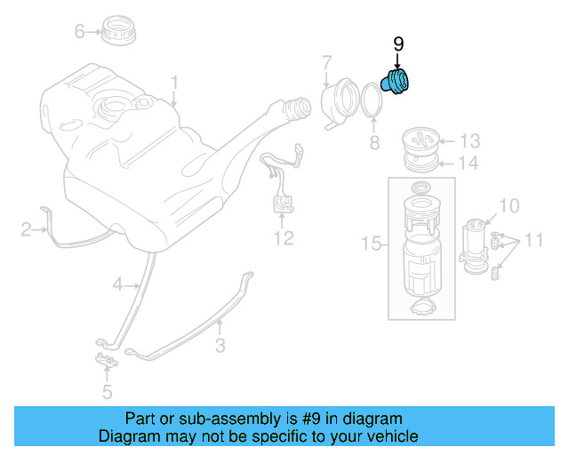 Cap 1J0-201-553-A - View 15