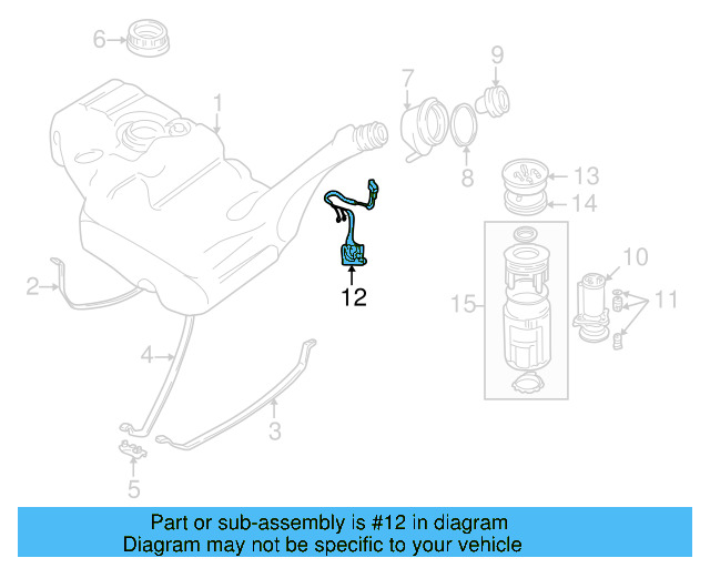 Fuel Sender Unit 701-919-671 - View 3