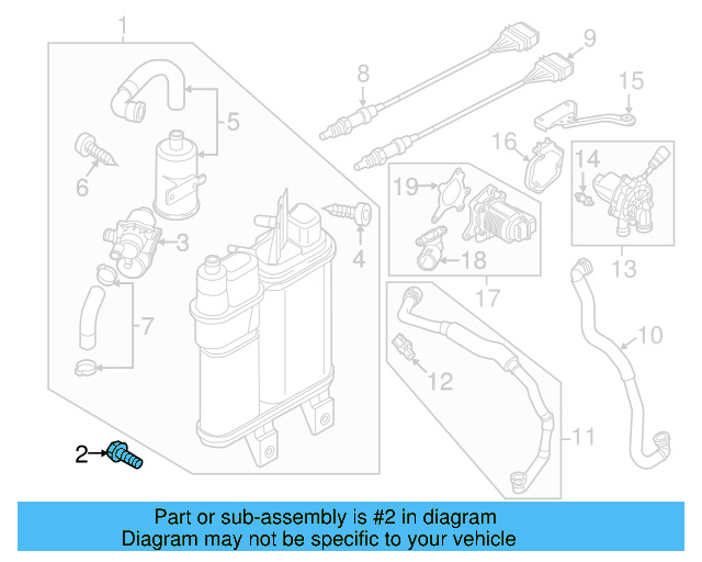 Vapor Canister Bolt N-102-856-01 - View 5