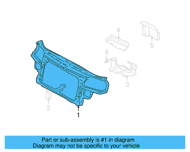 Radiator Support 1J0-805-588-AE - View 8