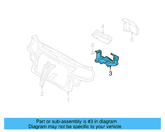 Radiator Support Air Duct 1J0-805-962-C-B41 - View 15