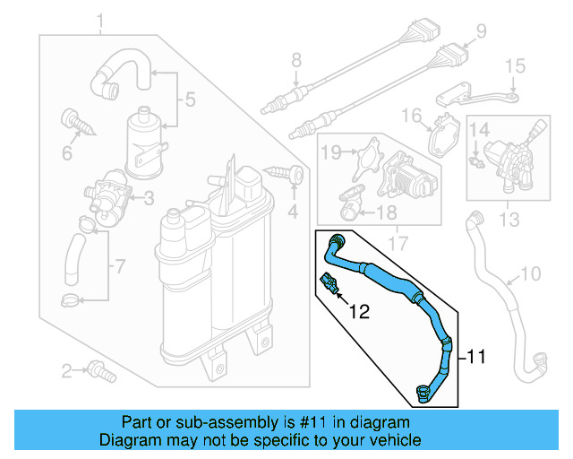 Secondary Air Injection Pump Hose 1K0-131-149-H - View 6