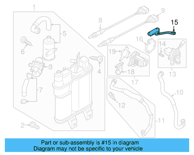 Secondary Air Injection Pump Bracket 5C0-906-618 - View 6