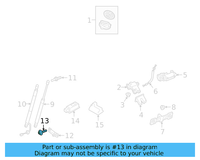 Mount Plate Bolt N-909-699-03 - View 3