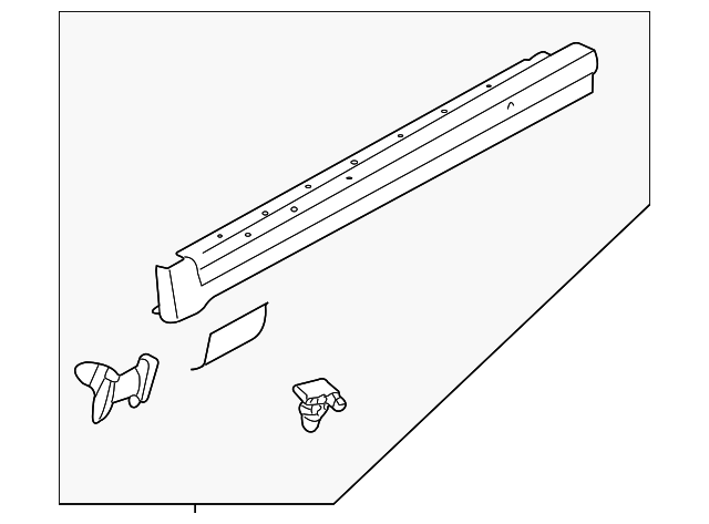 Rocker Molding 3B0-853-855-D-B41 - View 4