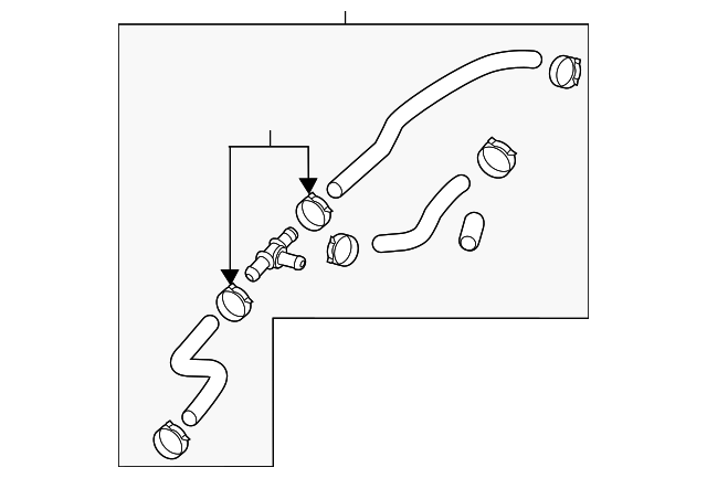 Water Hose Assembly 5C0-122-447-E - View 3