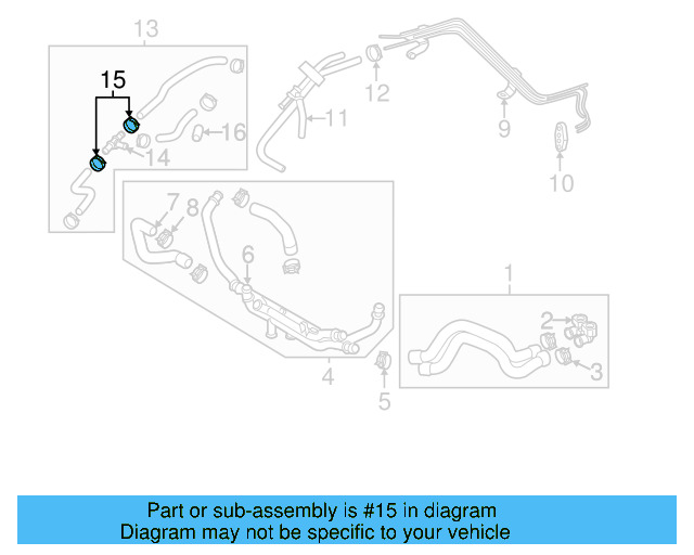 Reservoir Hose Clamp N-906-869-02 - View 500
