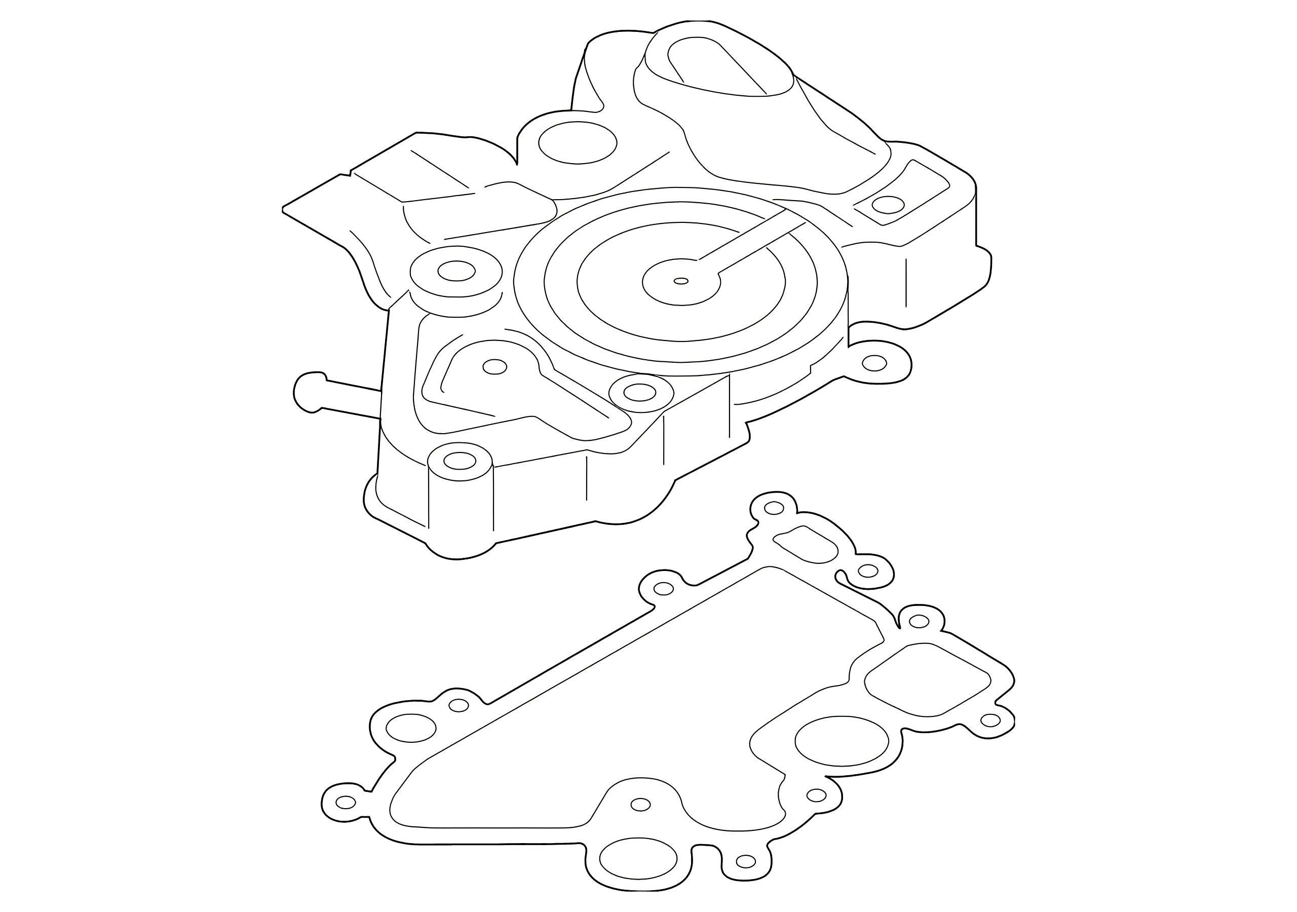 Engine Crankcase Vent Valve 06K-103-495-BK - View 2