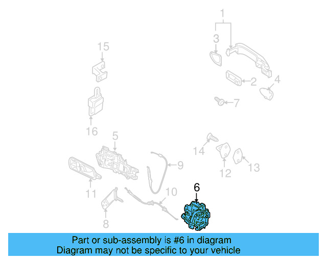 Handle, Outside Housing 3C0-839-168 - View 8