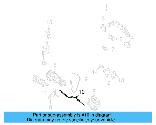 Cable 3C4-837-085-D - View 6