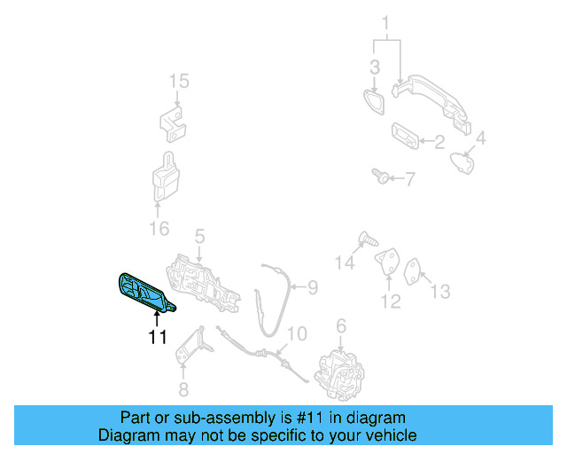 Handle, Inside 3C4839114ABTDZ - View 2