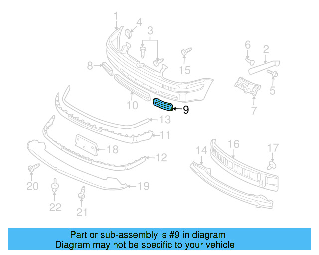 Outer Grille 1K0-853-665-E-9B9
