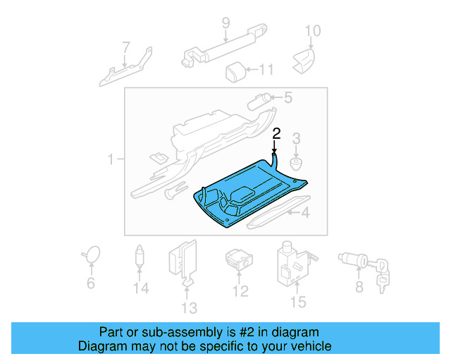 Glove Box Door 1C1-880-882-E-2QL - View 6
