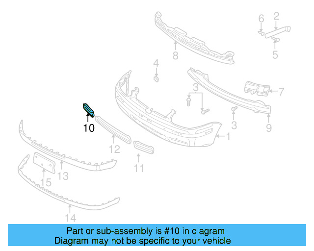Outer Grille 1K0-853-666-E-9B9 - View 19