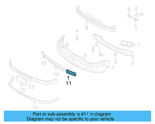 Grille 1J5-853-665-B-B41