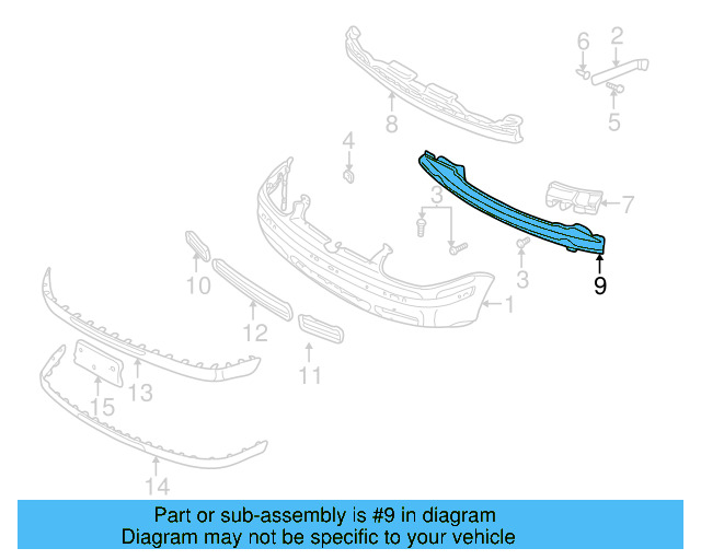 Impact Bar 1J0-805-551-C - View 7