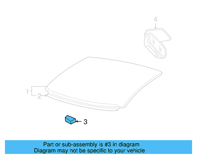 Mirror Support Spacer 443-845-631-A - View 62