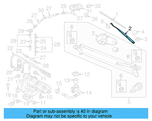 Wiper Arm 5NN-955-410-03C