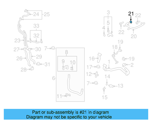 Engine Coolant Pipe O WHT-002-001 - View 3