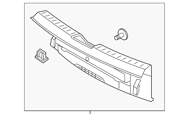 Rear Panel Trim 5C3-863-459-B-82V