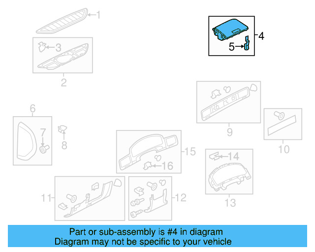 Side Cover Clip 1K0-867-388-A - View 125