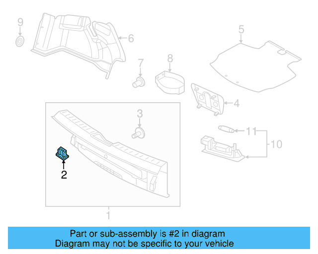 Rear Body Trim Clip 373-867-646 - View 59