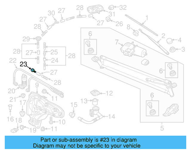 Washer Hose Elbow 3B0-955-665-C - View 53