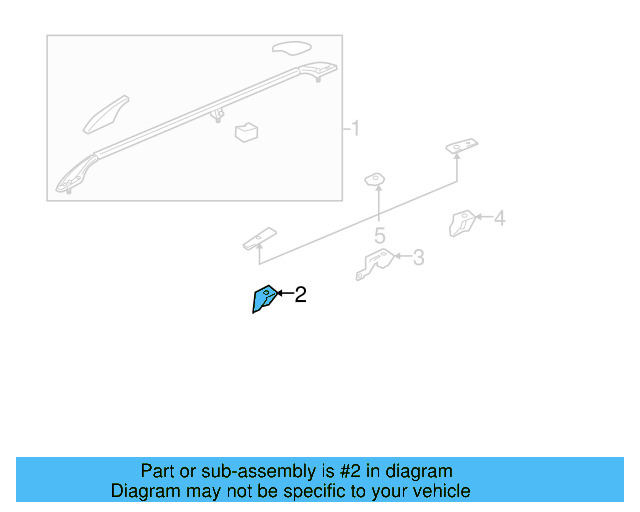 Roof Luggage Carrier Side Rail Bracket 3C9-860-197-A - View 3