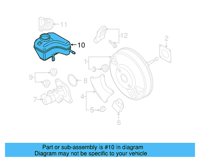 Master Cylinder Reservoir 5N0-698-137 - View 7