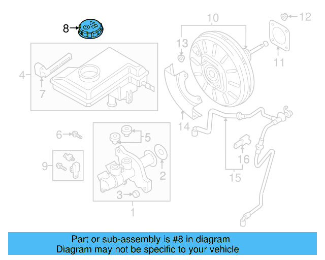 Reservoir Cap 5Q0-611-349-B - View 23